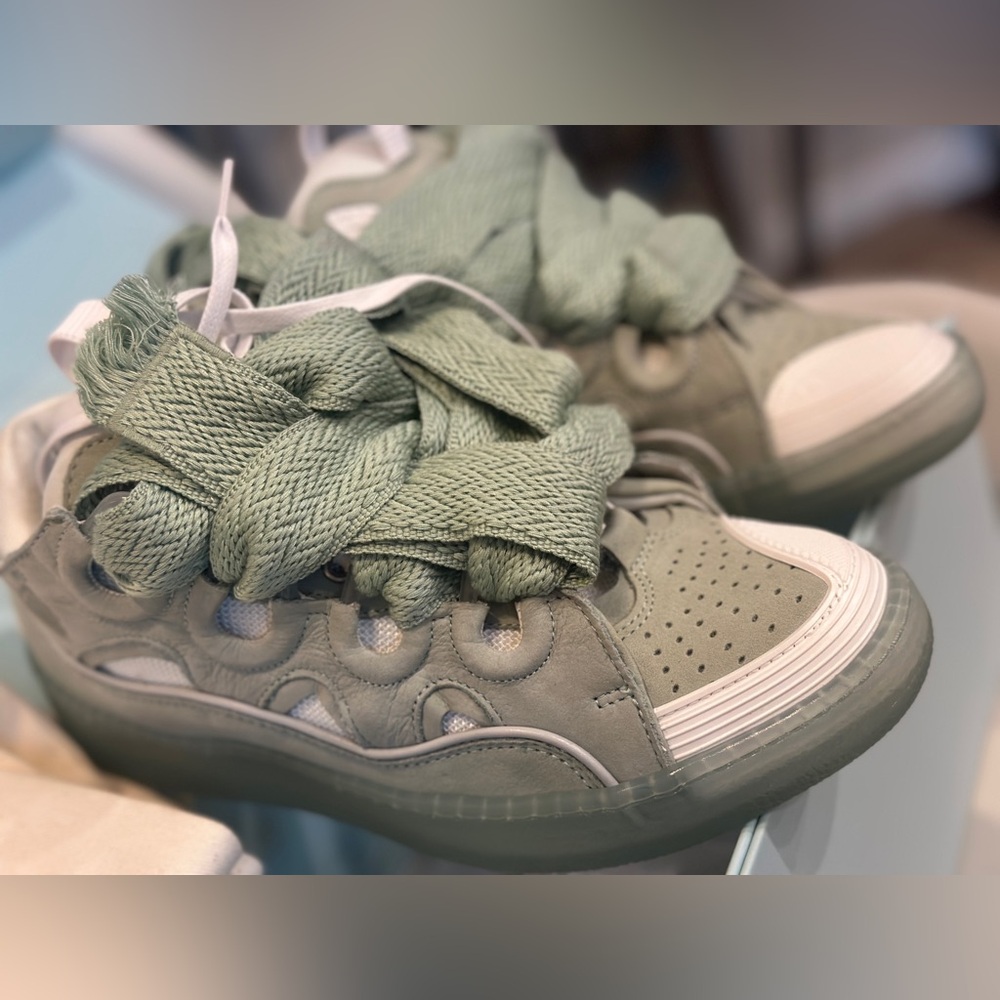 Lanvin Women's Sage Green Sneakers